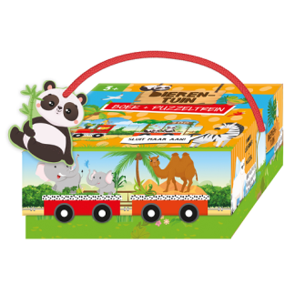 Lantaarn | puzzeltrein dierentuin 3+