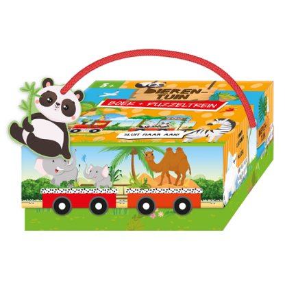 Lantaarn | puzzeltrein dierentuin 3+