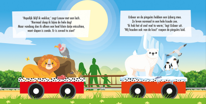 Lantaarn | puzzeltrein dierentuin 3+ - Afbeelding 2