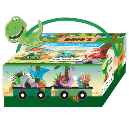 Lantaarn | puzzeltrein dino's 3+