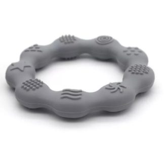Rammelaartje | bijtring wave grijs