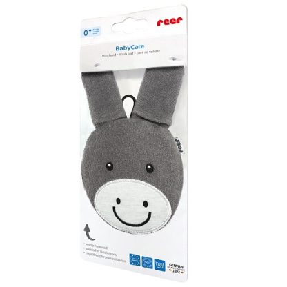 Reer | BabyCare washand grijs ezel - Afbeelding 2