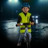 Reer reflecterend veiligheidsvest maat 110-140 kind op de fiets