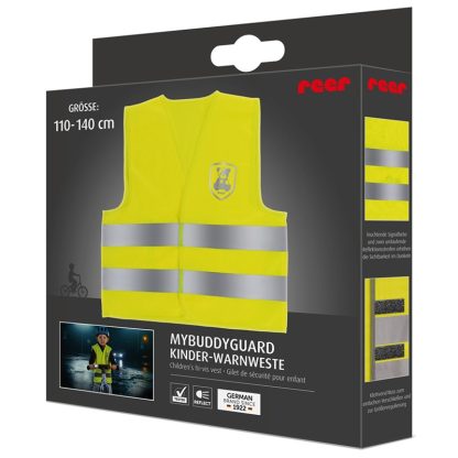 Reer reflecterend veiligheidsvest maat 110-140 met verpakking