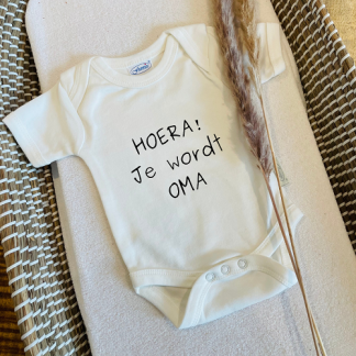 Bibi Kidz | romper hoera je wordt oma