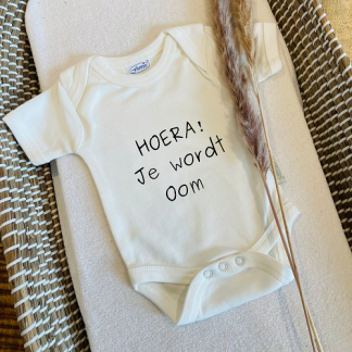 Bibi Kidz | romper hoera je wordt oom