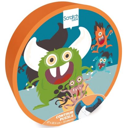 Scratch Europe | contourpuzzel monster 3+