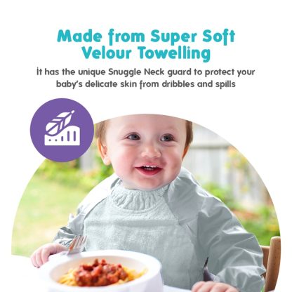Silly Billyz slabbetje longsleeve sfeerfoto velours towelling