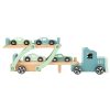Small Foot houten autotransporter Chicago dubbeldekker