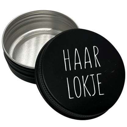 Sproetiz | haarlokdoosje zwart