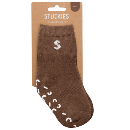 Stuckies | sokken anti-slip bruin