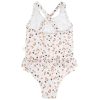 Swim Essentials badpak leopard kaki achterkant