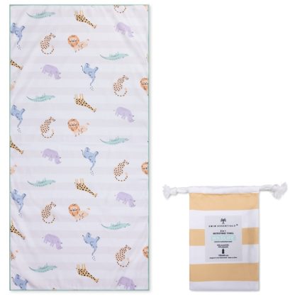 Swim Essentials strandlaken safari handdoek met opbergzakje