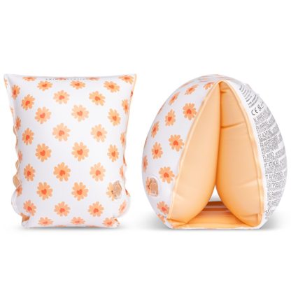 Swim Essentials zwembandjes floral love 2-6 jaar voorkant en zijkant