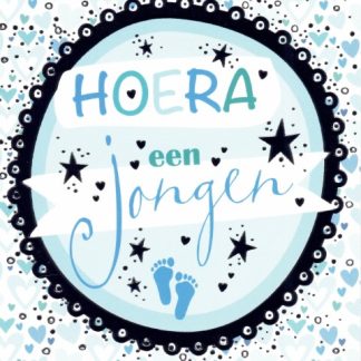 Touché Cards | wenskaart hoera een jongen