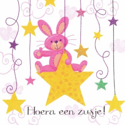 By Noé | wenskaart hoera een zusje